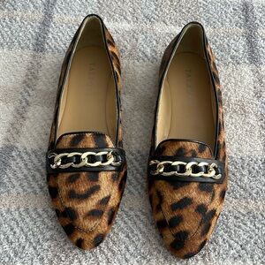 TALBOTS LUCY CHAIN LINK LOAFERS - CALF HAIR